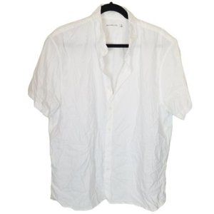 Abercrombie & Fitch Mens XL White Short Sleeves Bu